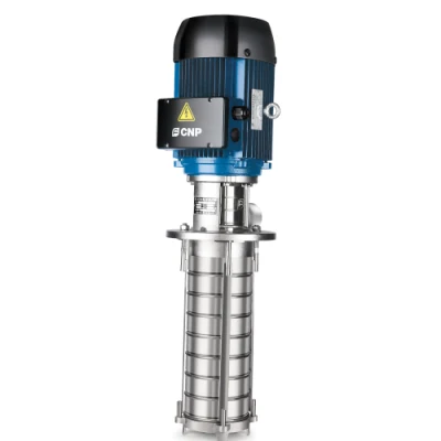 Pompe multicellulaire verticale en acier inoxydable à immersion de pompe à haute pression CNP Pompe à machine-outil